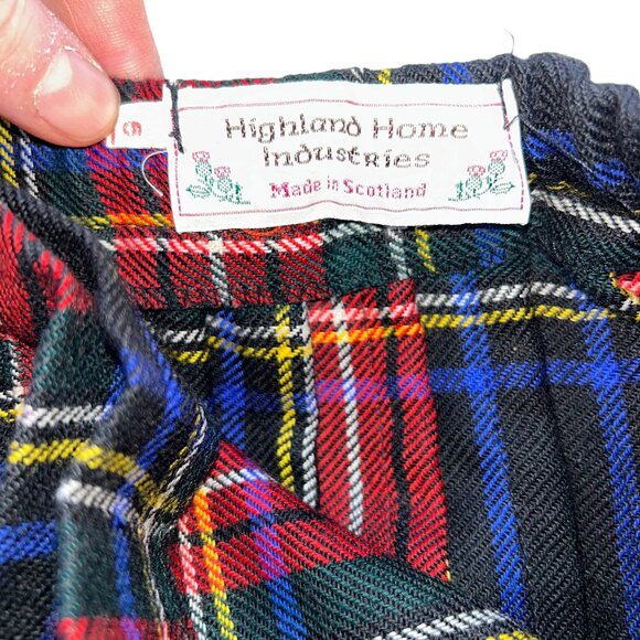 Highland Home Industries Scotland Red Stewart tartan Plaid wool Girls Ki… - Picture 2 of 4